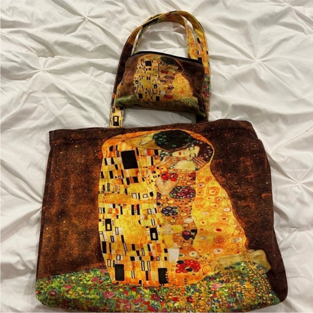Artistic Tote Bag with Matching Pouch